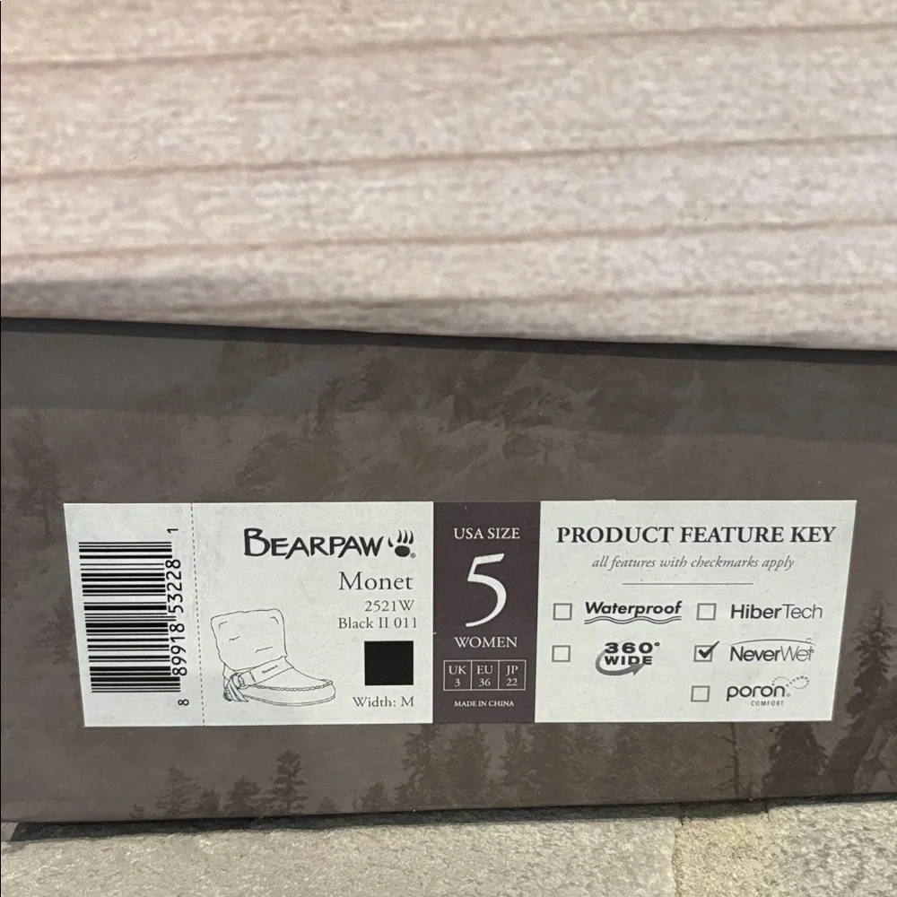 BEARPAW Monet Never Wet,Suede,rabbit fur,wool blend lined sheepskin footbed